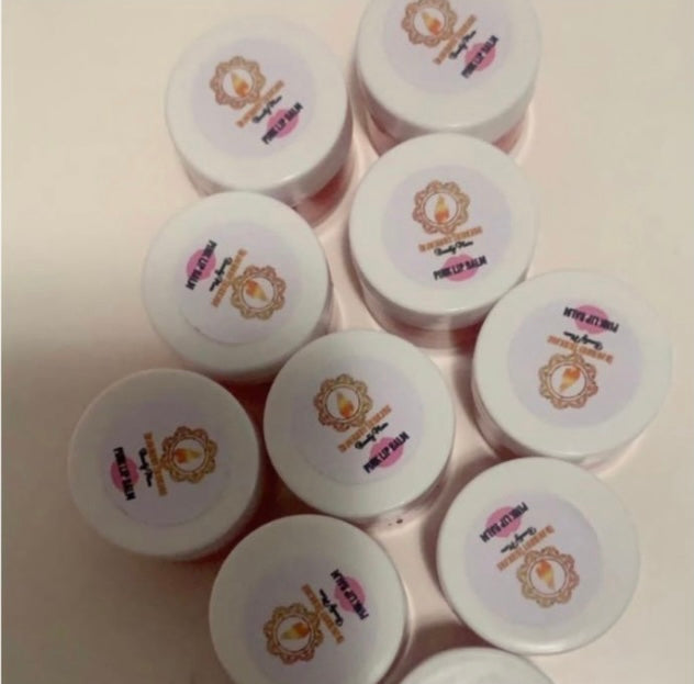 Pink lips balm