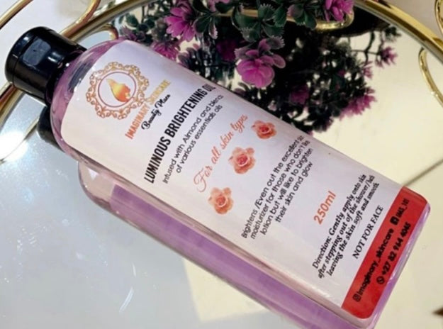Luminous brightening oil