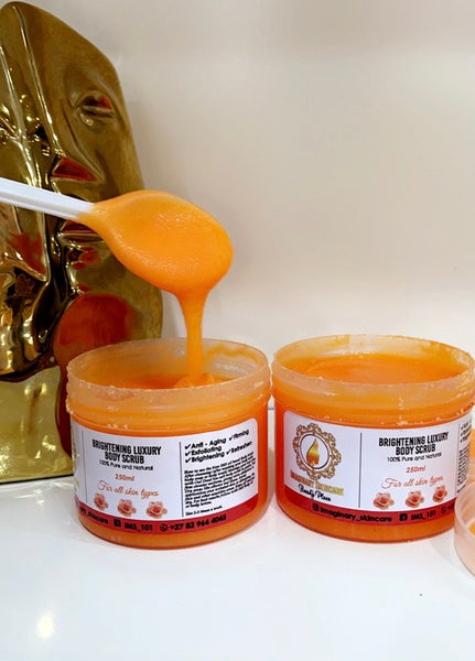 Brightening luxury body scrub